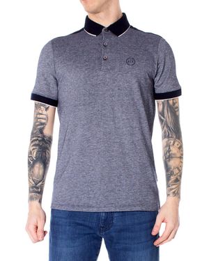 EAX Polo Shirt Korte Mouw 8Nzf76 Z8M5Z - Blauw