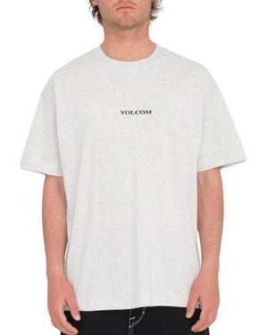 Volcom T-shirt Camiseta Stone Lse - Bone Heather - Blanc