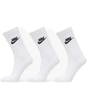 Nike Chaussettes De Sports Chaussettes Everyday Essential Toute La Journée - Blanc