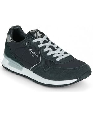 Pepe Jeans Lage Sneakers Brit Elite W - Blauw
