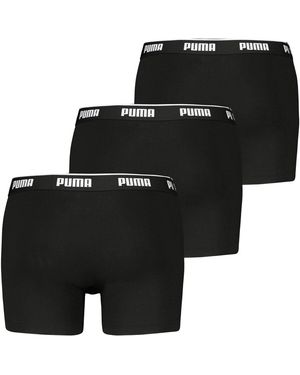PUMA Caleçons Homme Caleçon Paquet De 3 Boxer 3P - Noir