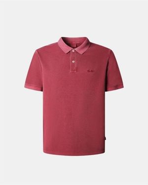 Pepe Jeans Polo Shirt Korte Mouw Pm542099 New Oliver Gd - Rood
