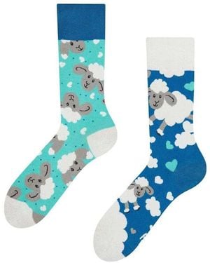 Dedoles Socquettes Chaussettes Moutons et Nuages - Bleu