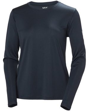 Helly Hansen T-Shirt Lange Mouw Tech Crew 2.0 - Blauw