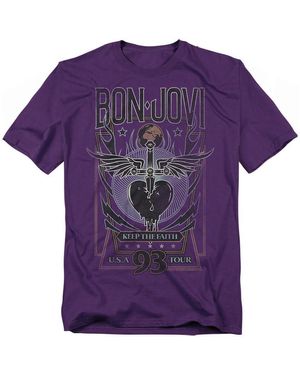 T-shirt Bon Jovi Keep The Faith Pour Homme - Neuf Avec étiquettes