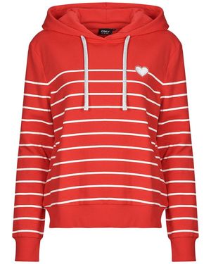 ONLY Felpa Onladelle - Rosso