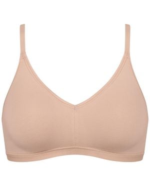 Sloggi Triangles Sans Armatures Top Brassière V Go Daily Cotton - Neutre
