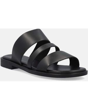 Frau Sandales Plates Ciabatte - Noir