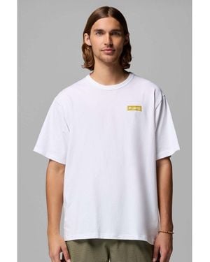 Columbia T-shirt Heavyweight Iconoc - Blanc