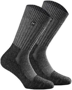 Rohner Chaussettes unisexe Chaussettes Paquet de 2 Original - Gris