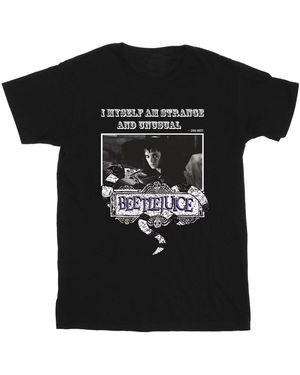 Beetlejuice T-shirt Strange And Unusual - Noir