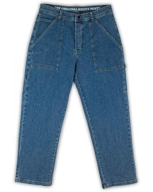 Homeboy Pantalon X-tra work pants denim - Bleu