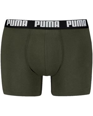 PUMA Caleçons Caleçon Everyday Boxers 2P - Vert
