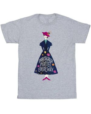 Mary Poppins T-Shirt Practically Perfect - Bleu