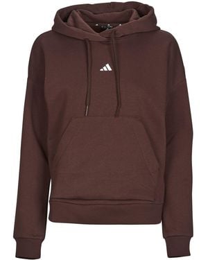 adidas Sweatshirt Essentials Small Logo Feel Cozy Hoodie - Braun