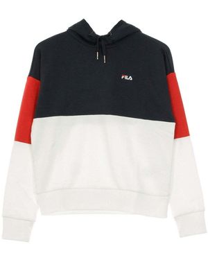 Fila Sweatshirts À Capuche Sanja Cropp Hoodyiris - Bleu