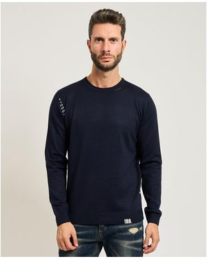 Sseinse Pull Pull col rond - Bleu