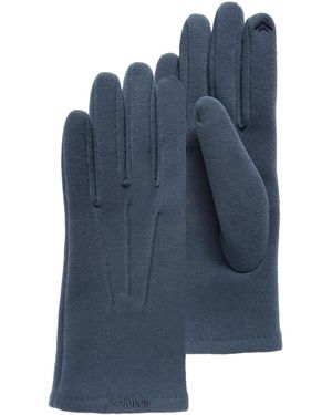 Isotoner Gants Gants tactiles Bleu tissu doux