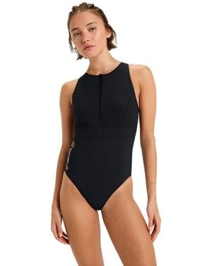 Roxy Maillots de bain Active High Perf One Piec - Bleu