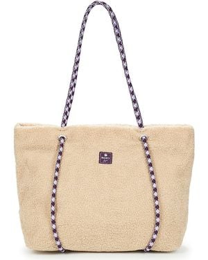 Roxy Borsa A Spalla Electric Flow Sherpa Tote - Neutro