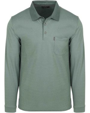 CASA MODA Polo Polo Manches Longues Structure Vert