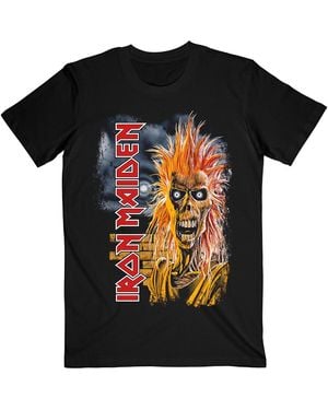 IRON MAIDEN T-shirt First Album Track List V.3. - Noir