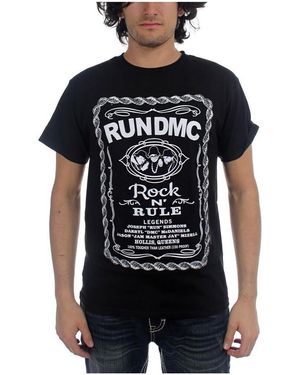Run Dmc T-shirt Rock N' Rule - Noir
