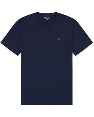 Wrangler T-shirt T-shirt Sign Off - Bleu