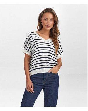 Numph T-shirt Numph Nukiki Pullover Sapphire - Bleu