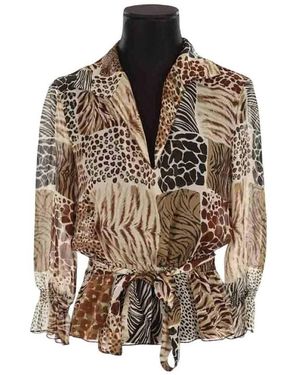 Moschino Blouses Blouse en soie - Marron