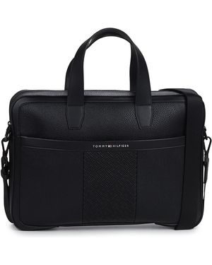 Tommy Hilfiger Borsa Porta Documenti Central Slim Computer Bag - Nero