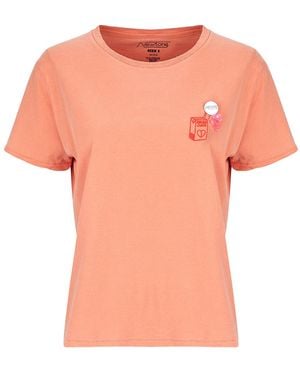 NEWTONE T-Shirt Korte Mouw Crush Starlight - Oranje