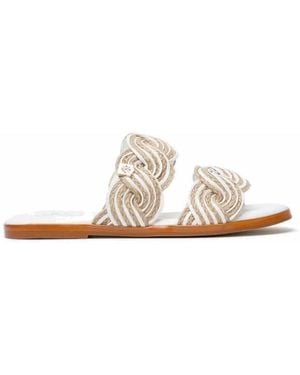 POPA Sandales plates MS41902-001 - Blanc