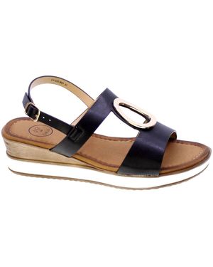 Yanema Sandales compensées 348588 - Bleu