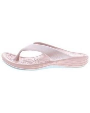 Aetrex Claquettes Womans Lynco Flip Shimmer - Rose
