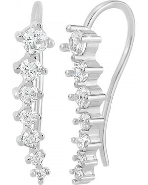 Sc Crystal Boucles oreilles B4201-ARGENT - Blanc