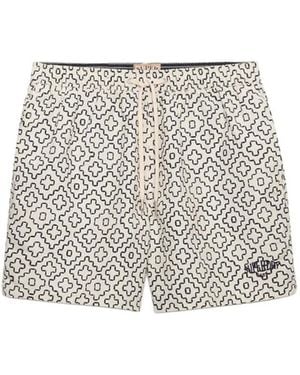 Superdry Maillots De Bain Premium Printed - Gris