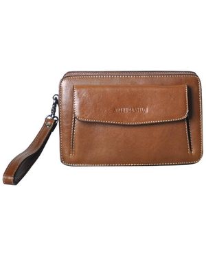 Arthur Et Aston Sacoche Pochette en cuir Arthur et Aston Ref 35906 I Marro - Marron