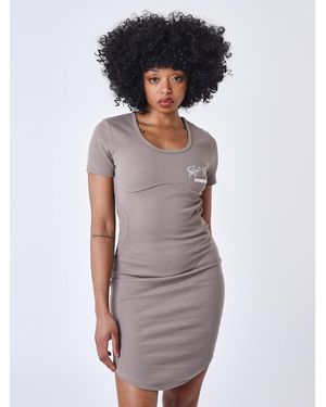 Project X Paris Robe courte Robe F237707 - Gris