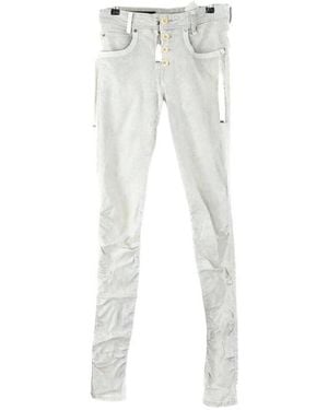 High Jeans Jean slim en coton gris - Bleu