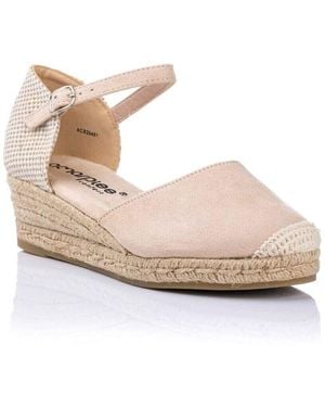 Amarpies Espadrilles Sandale À Talon Compensé - Blanc