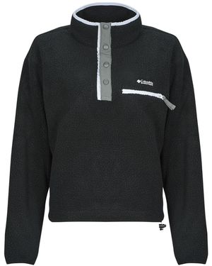 Columbia Felpa Helvetia Ii Cropped Half Snap Fleece - Nero
