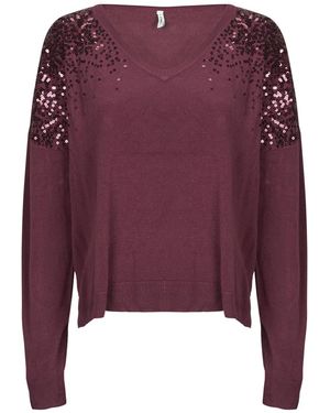 ONLY Pull Onlstarry Ls Sequin - Violet