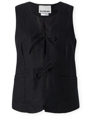 ROUGE EDIT Blouses Summer Waistcoat - Meteorite - Noir