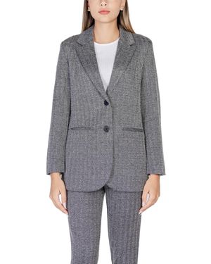 Ichi Blazer Ihkate Jacquard Oversize 20121605 - Grijs
