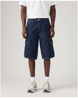 Levi's Short 001GU-0012 478BAGGY CARGO-NEXT ONE DOWN SHORTS - Bleu