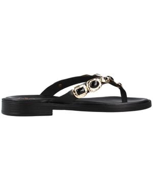 Porronet Sandales Plates 3238P - Noir