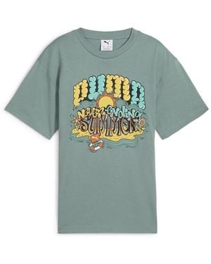 PUMA T-Shirt Korte Mouw - Blauw