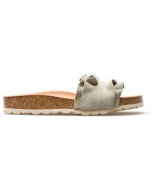 VERBENAS Compensées Maika Kaki - Espadrilles Cuir Serraje Femme - Confort Été Fabriqué En Espagne