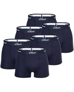 S.oliver Caleçons Caleçon Paquet de 6 - Bleu
